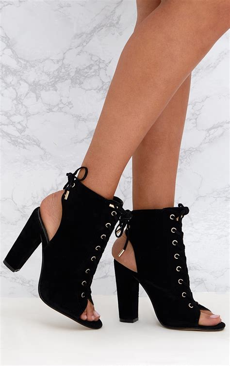 peep toe heeled ankle boots black chanel|Buy designer Boots by Chanel at The Luxury Closet..